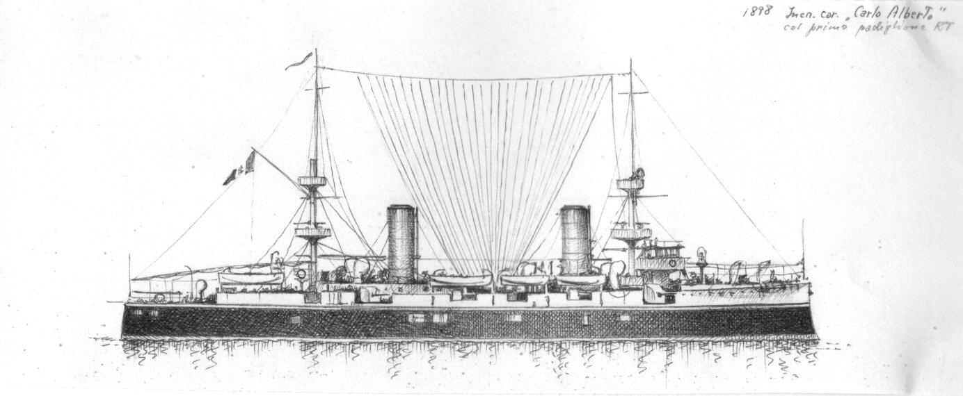 1898 - Incrociatore corazzato 'Carlo Alberto'